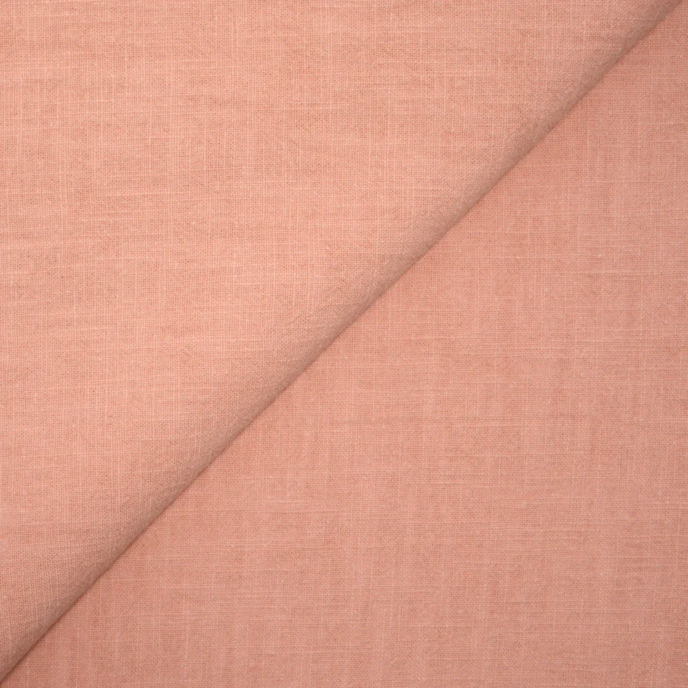 100% Lin lavé rose chair