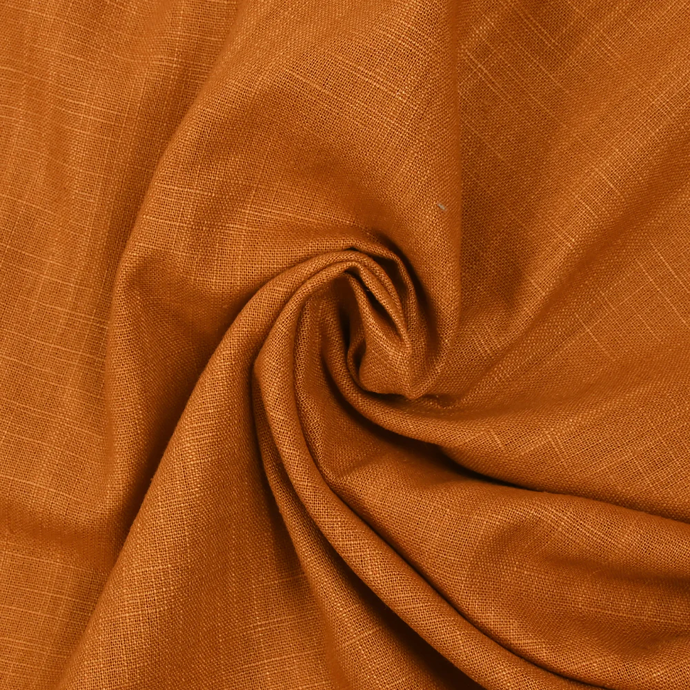 100% Lin orange brûlé - Image 2