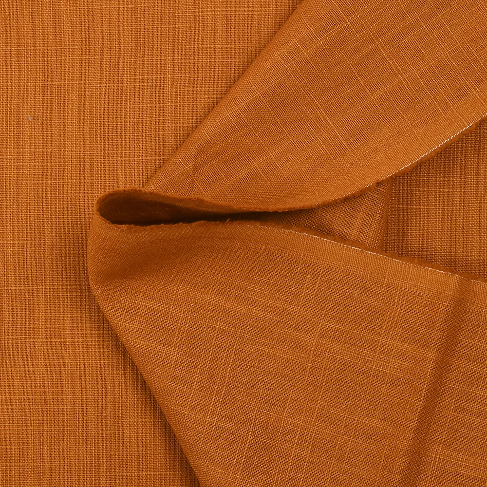 100% Lin orange brûlé - Image 4