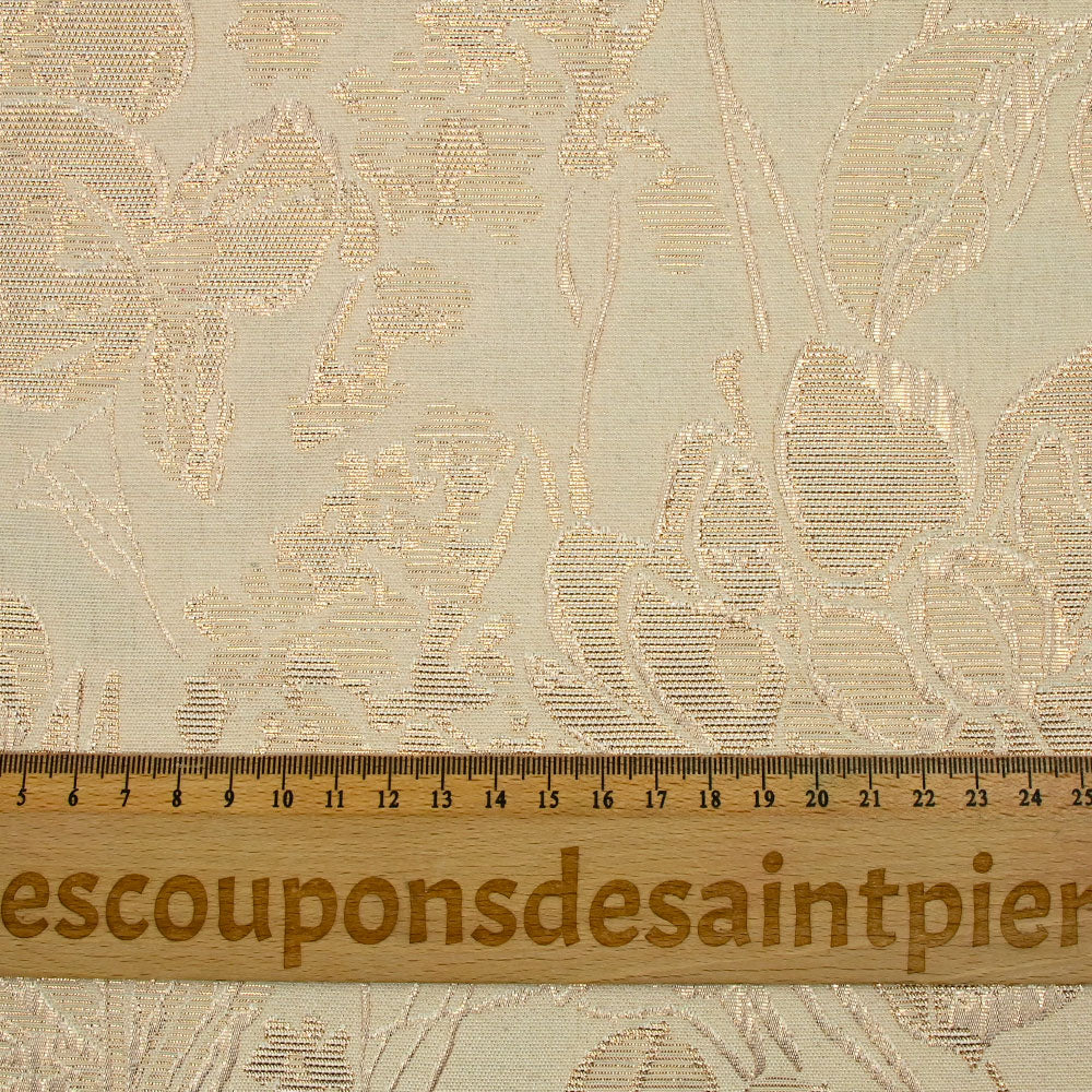 Brocart lamé rose orchidée fond blush - Image 3