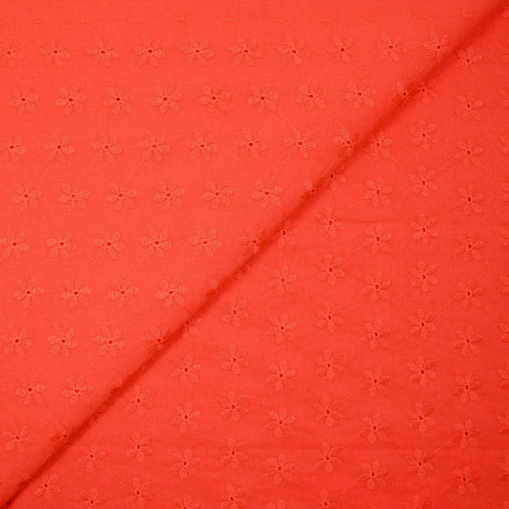Broderie anglaise Carrie corail