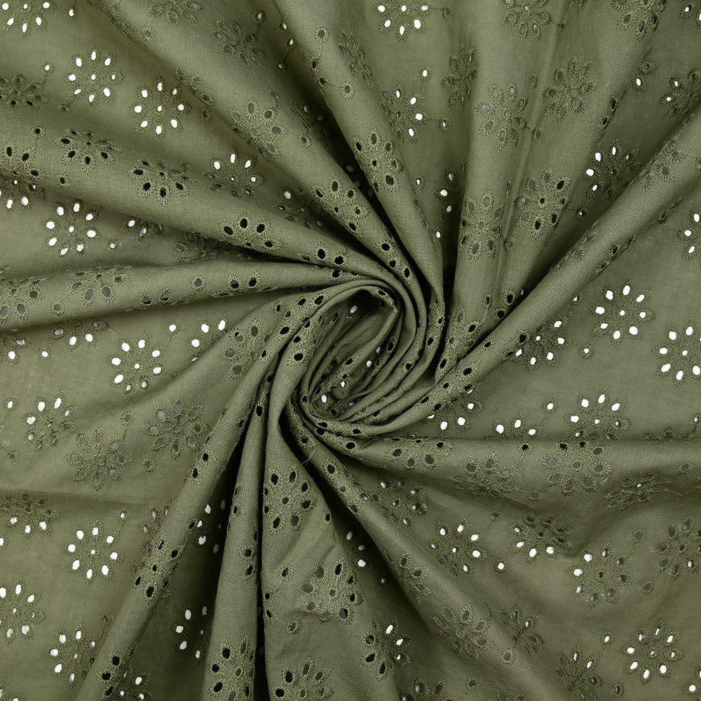 Broderie anglaise Harriet kaki - Image 2