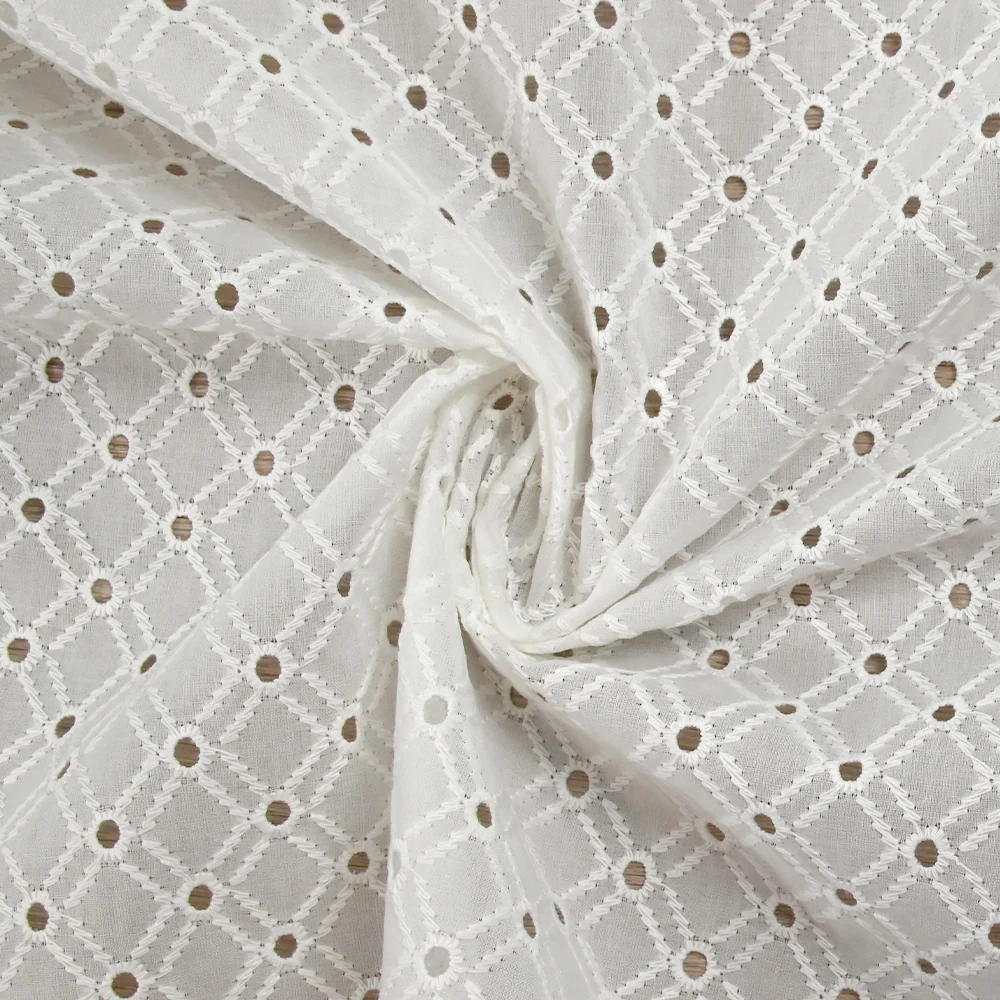 Broderie anglaise Ingrid blanc cassé - Image 2