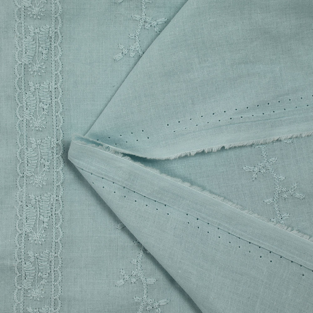 Broderie anglaise Mary bleu glacier - Image 5
