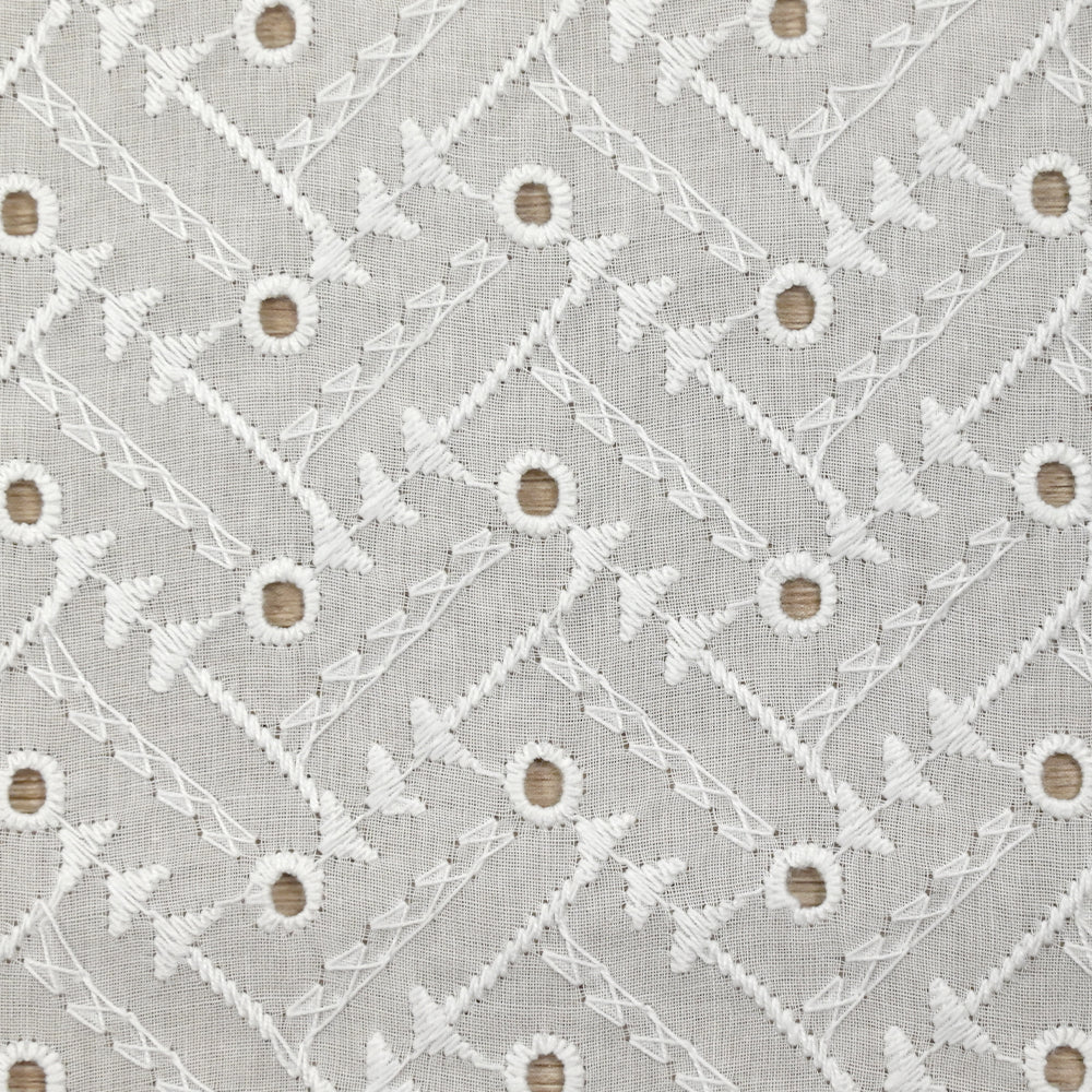 Broderie anglaise Moira blanc cassé - Image 4