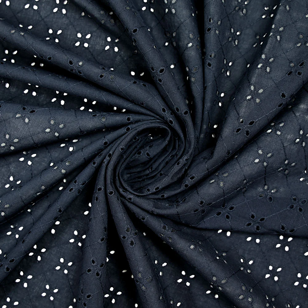 Broderie anglaise Nellie bleu marine - Image 2