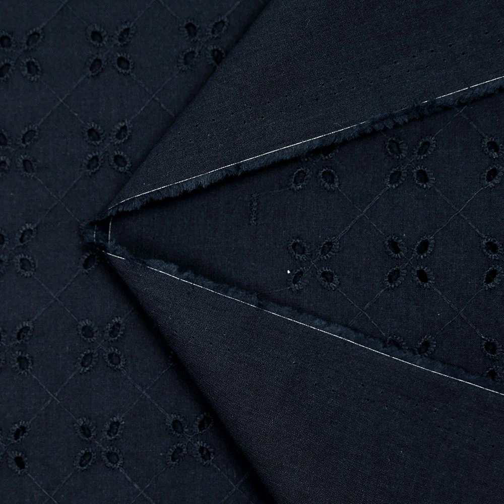 Broderie anglaise Nellie bleu marine - Image 4