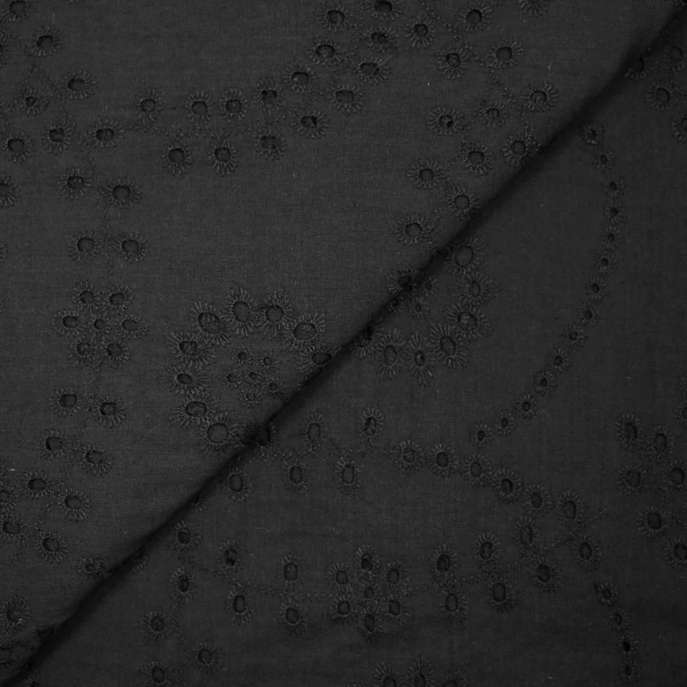 Broderie anglaise Willie noire