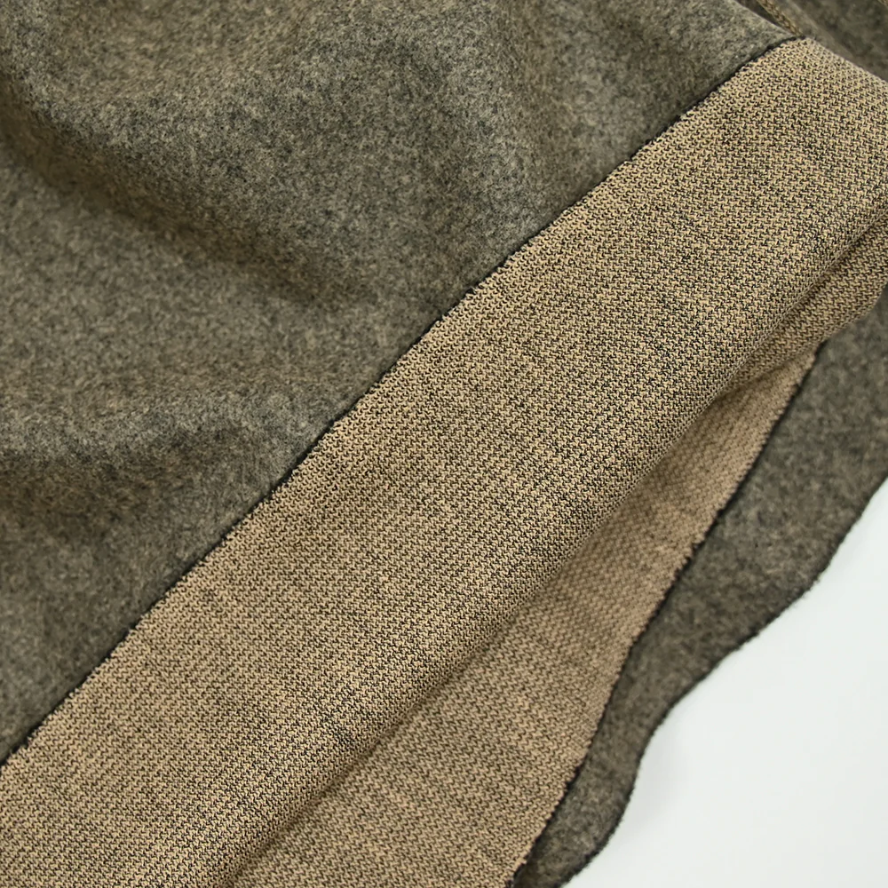 Caban polyester chiné beige - Image 4