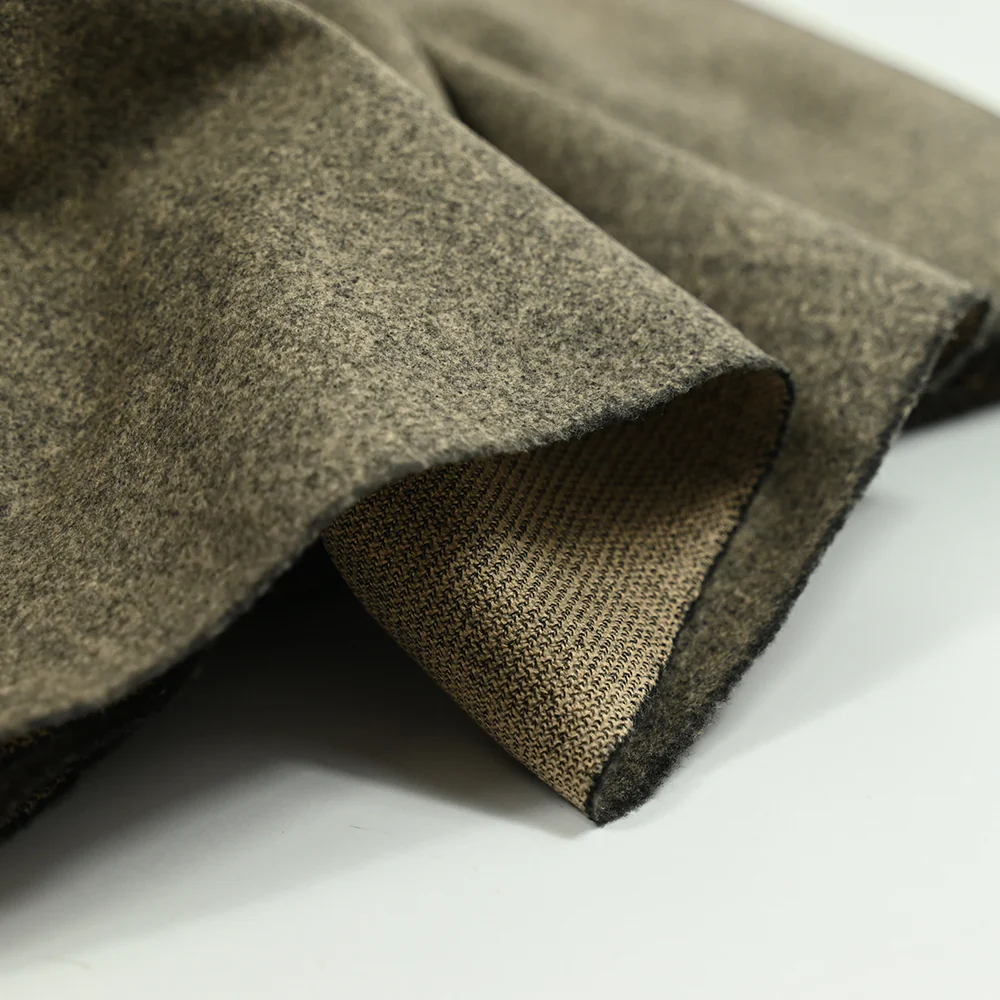 Caban polyester chiné beige - Image 5