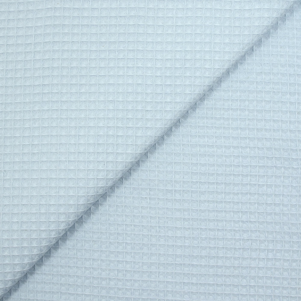 Coton 100% nid d'abeille bleu bébé