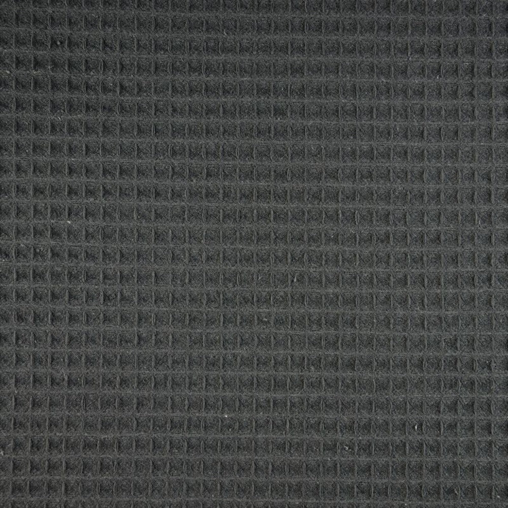 Coton 100% nid d'abeille noir - Image 3