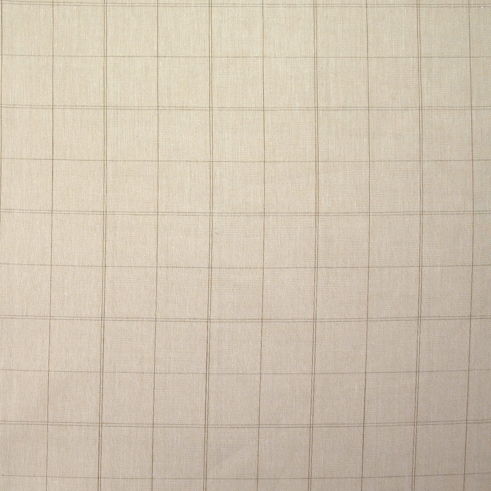 Coton à carreaux fond beige clair - Image 4