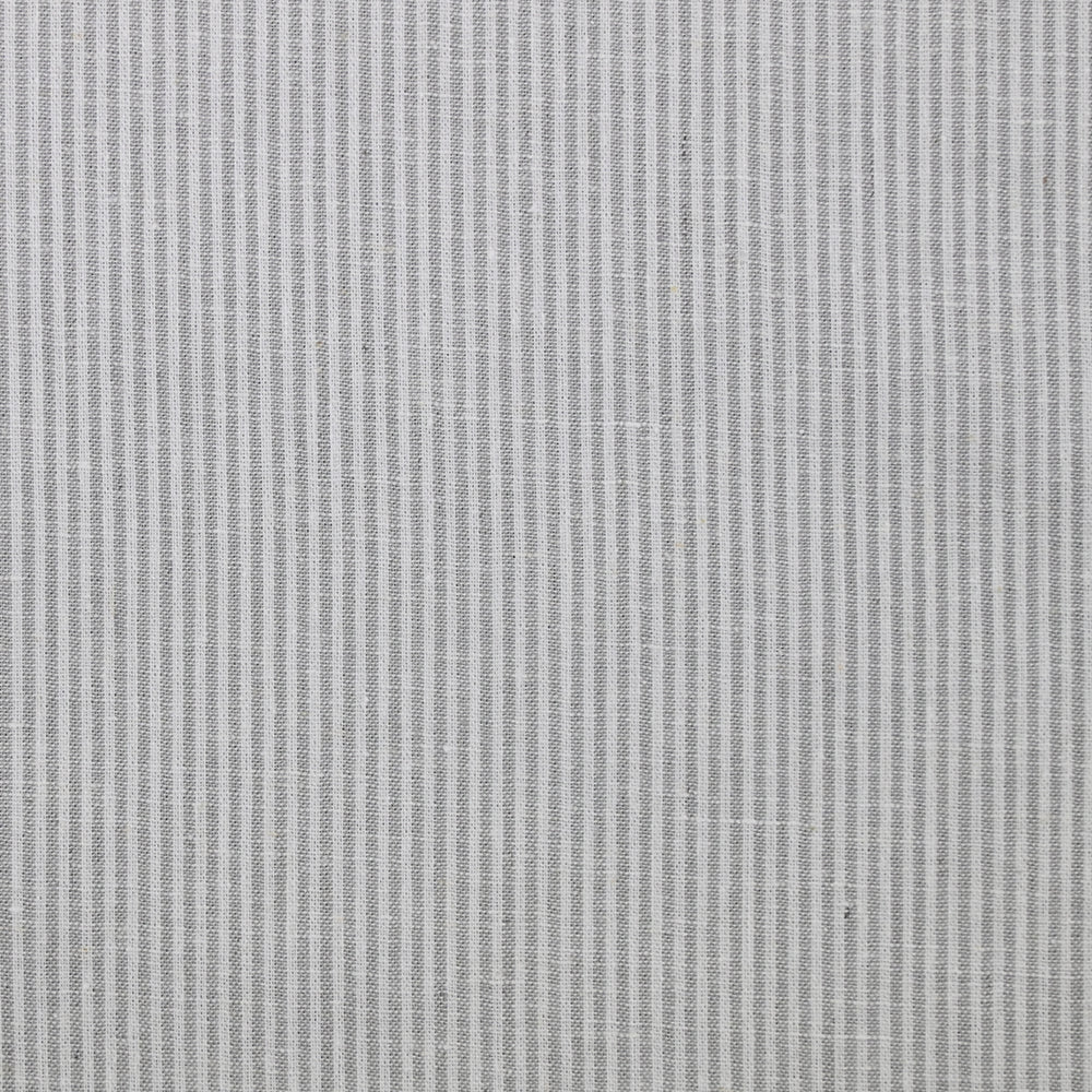 Coton fin rayé gris et blanc