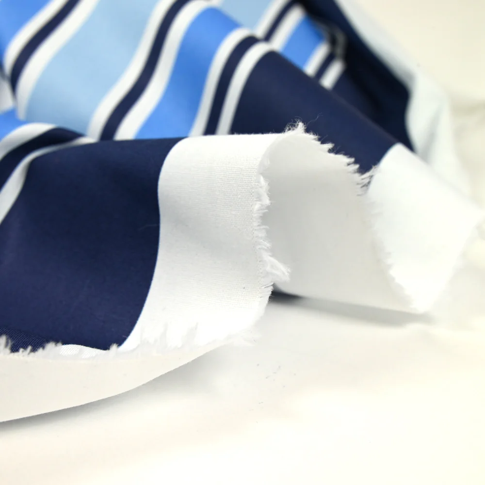 Coton imprimé petit bateau et coquillage fond blanc - Image 6