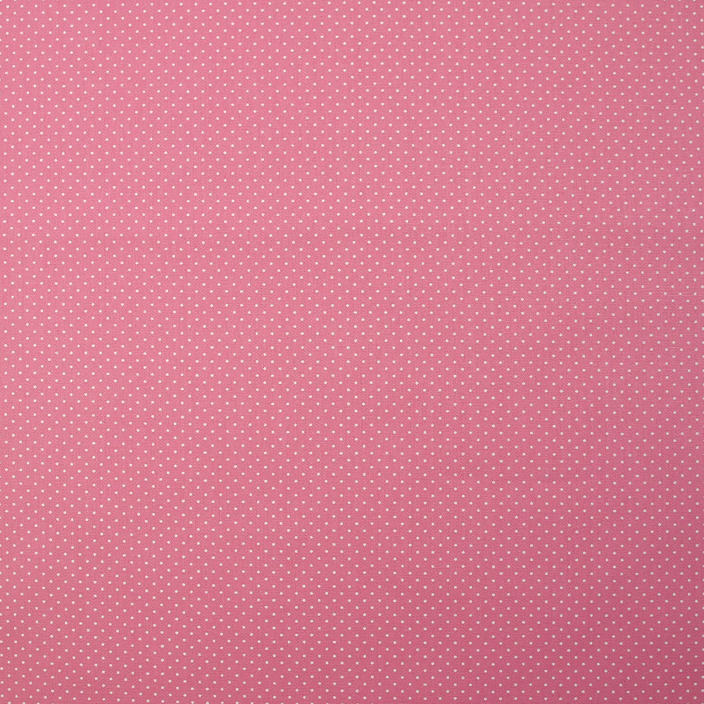 Coton imprimé pois 1mm fond rose barbie - Image 4
