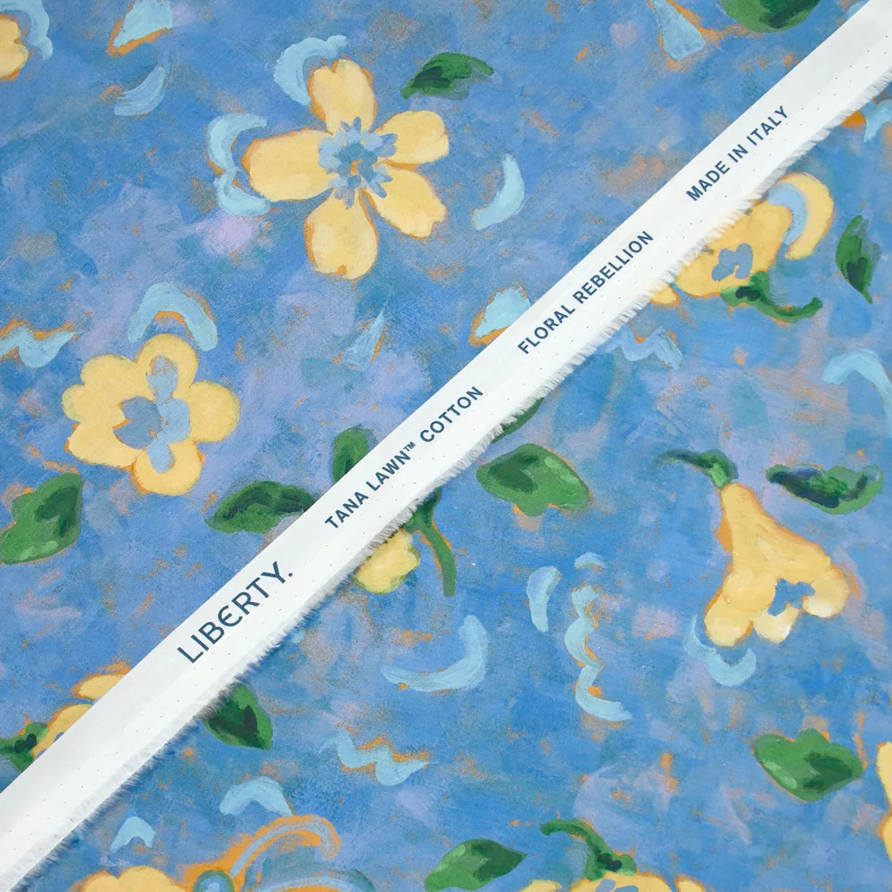 Coton liberty ® Artist Muse bleu au mètre - Image 5