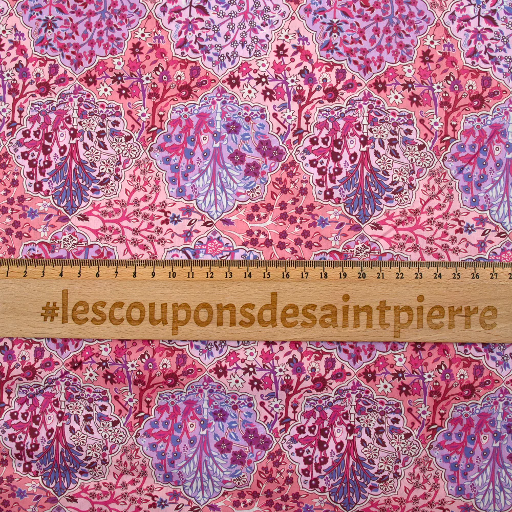 Coton liberty ® Aspley Tile rose au mètre - Image 4