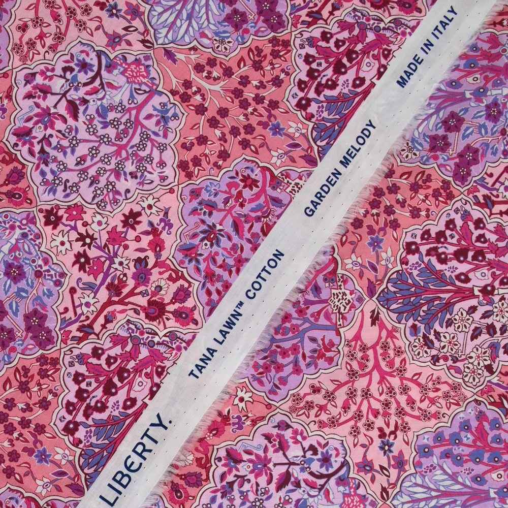 Coton liberty ® Aspley Tile rose au mètre - Image 5