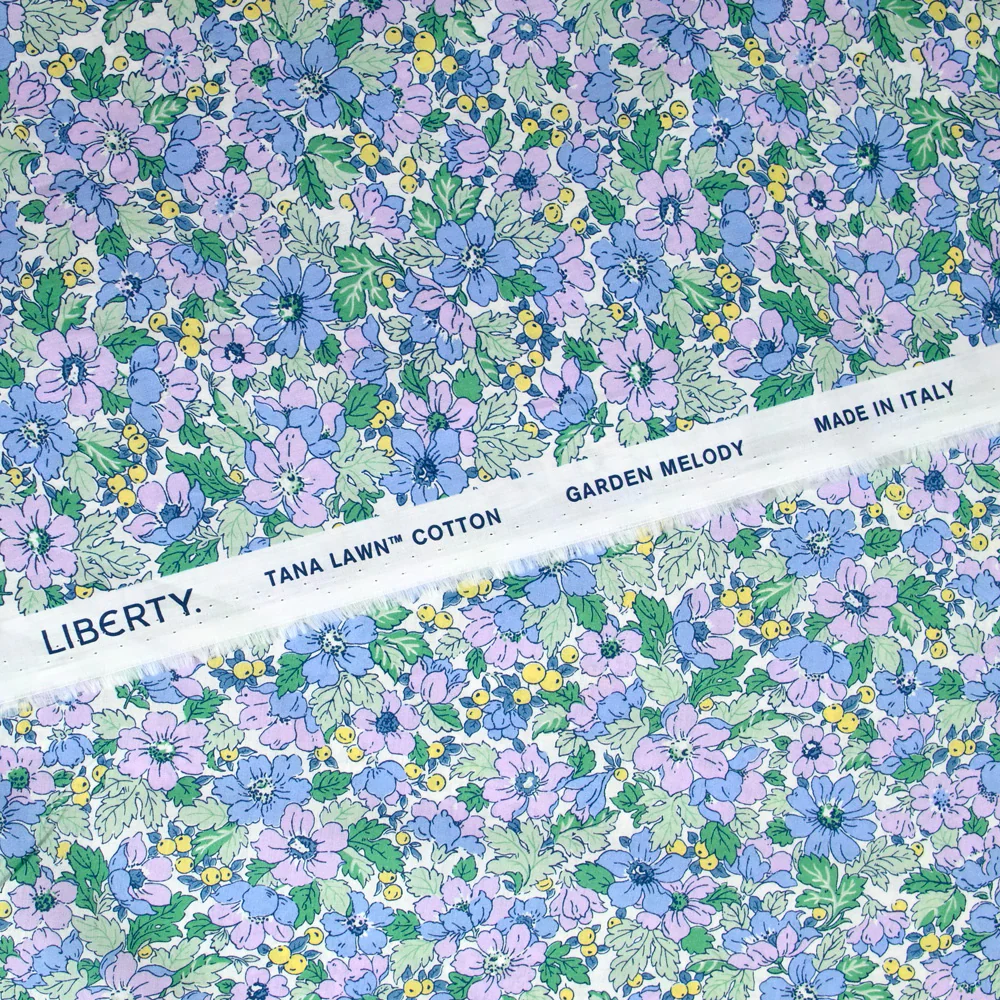 Coton liberty ® Dahlia Dream lavande au mètre - Image 5