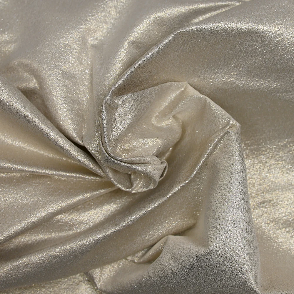 Coton mélangé métallisé doré et argent - Image 2