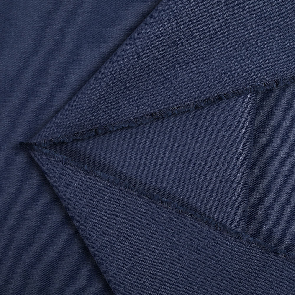 Coton tissé teint bleu marine - Image 3