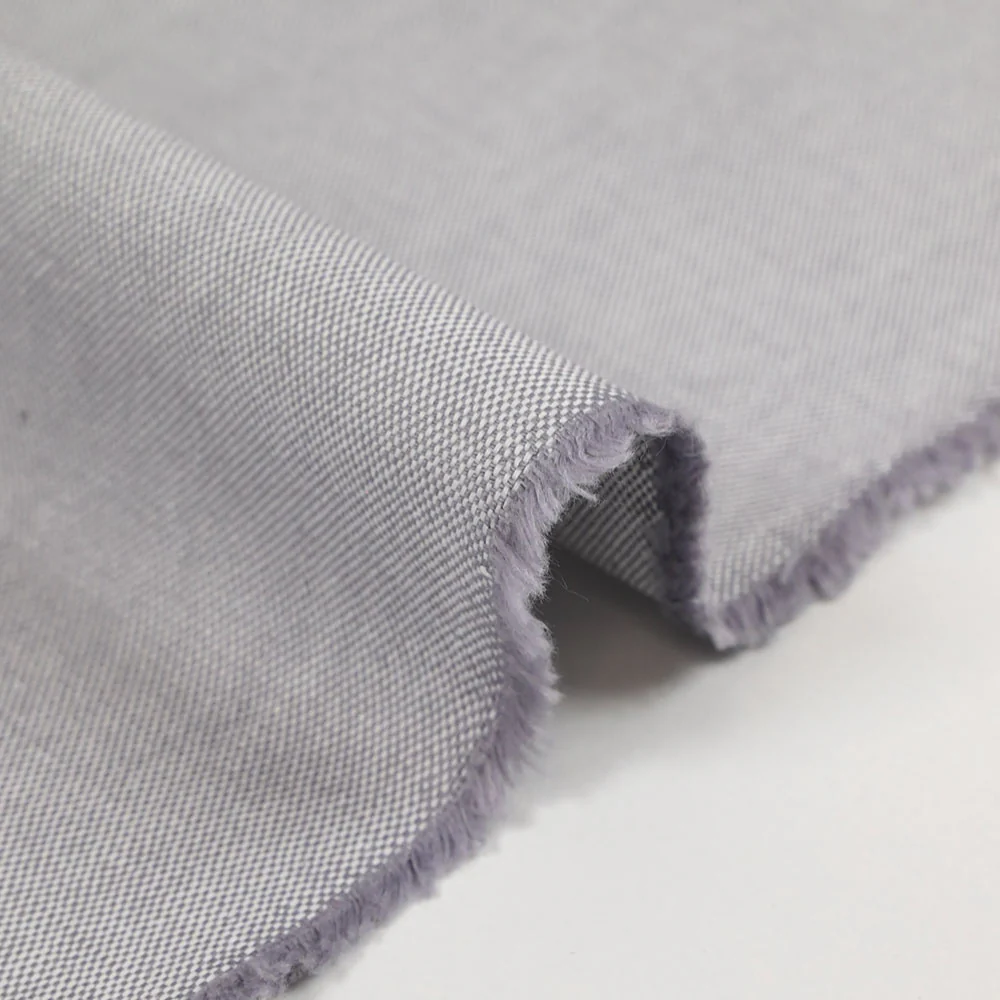 Coton tissé teint gris - Image 4