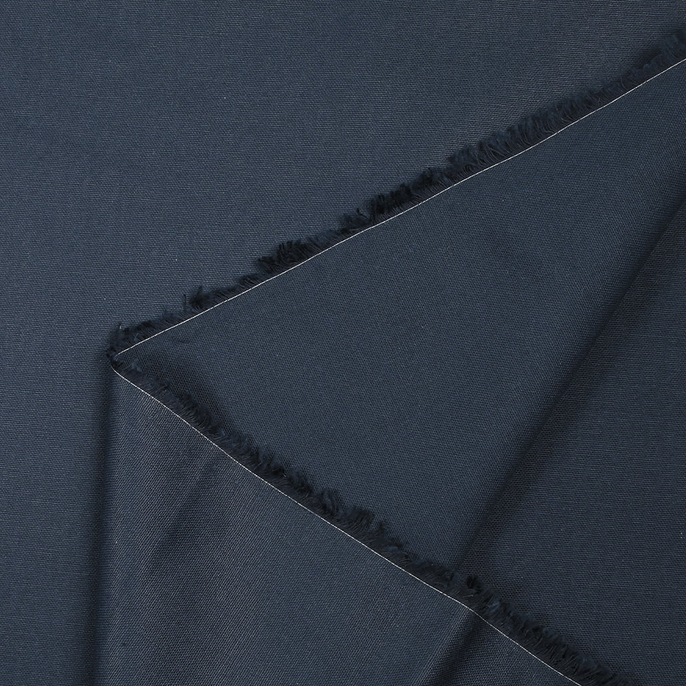 Coton uni bleu nuit - Image 3
