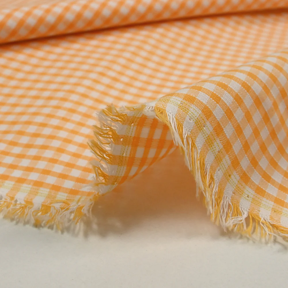 Coton Vichy 3mm abricot - Image 7