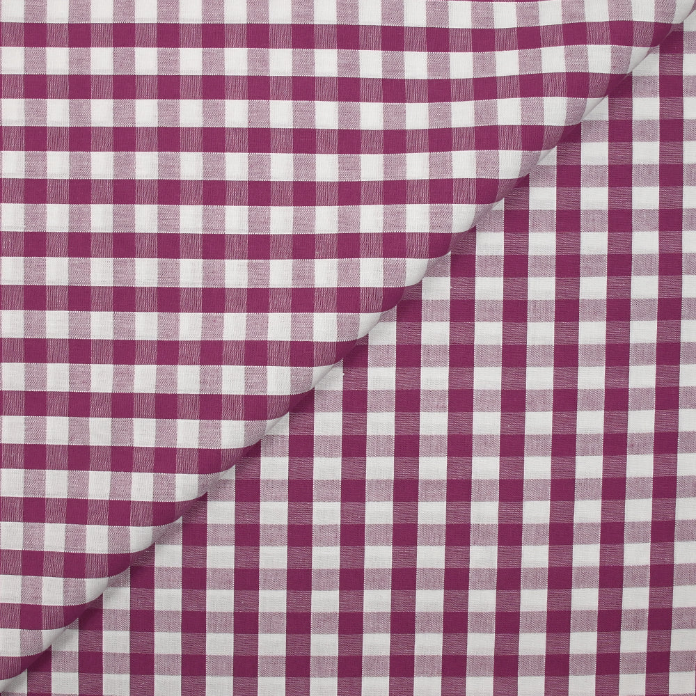 Coton Vichy 9mm prune