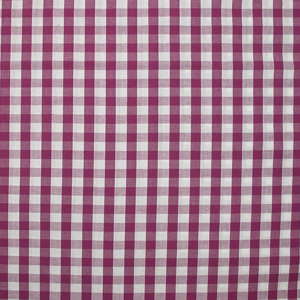 Coton Vichy 9mm prune - Image 4