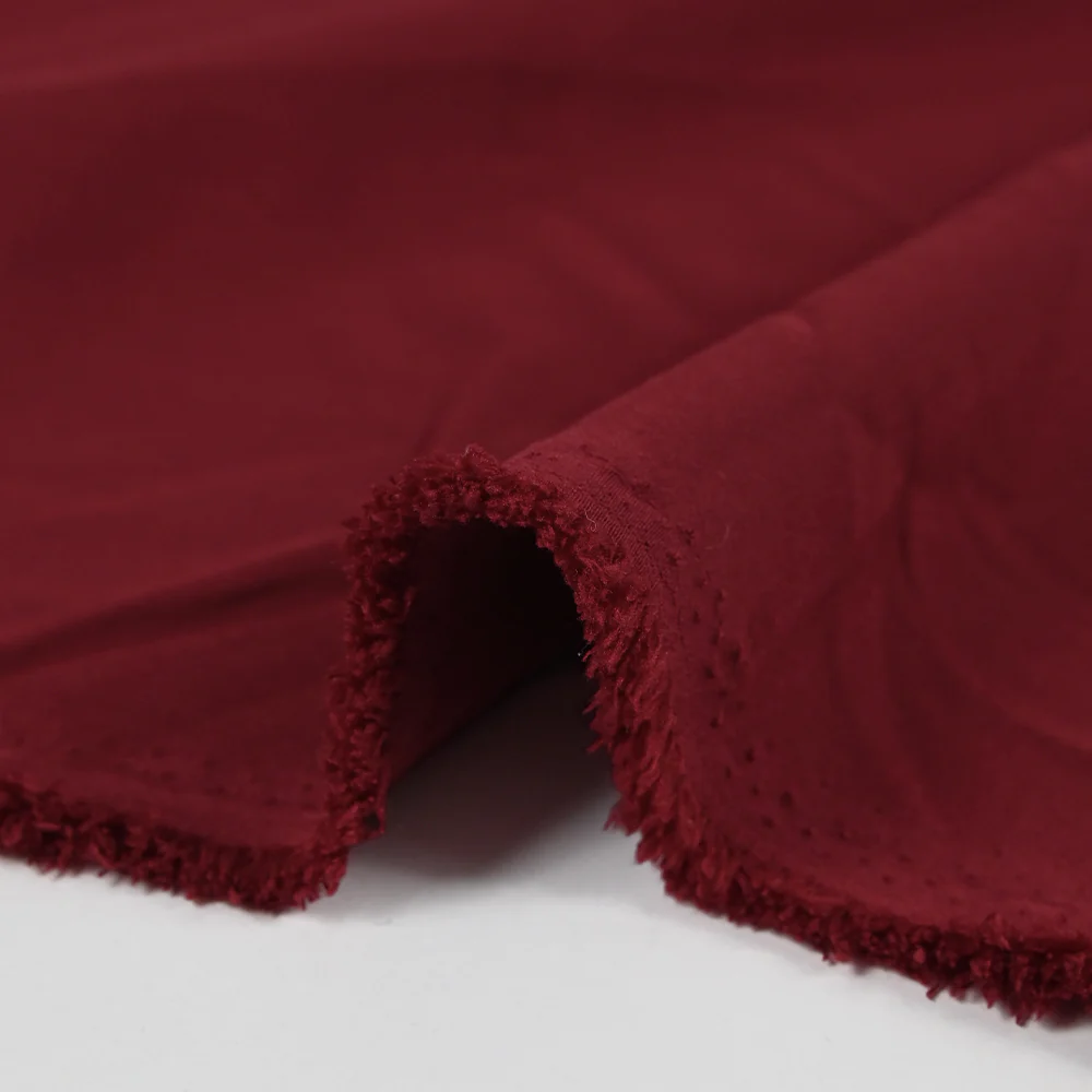 Crêpe de polyester lourd Madeleine bordeaux - Image 5