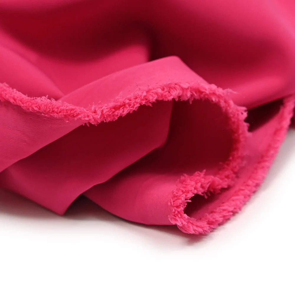 Crêpe de polyester lourd Madeleine fuchsia - Image 4