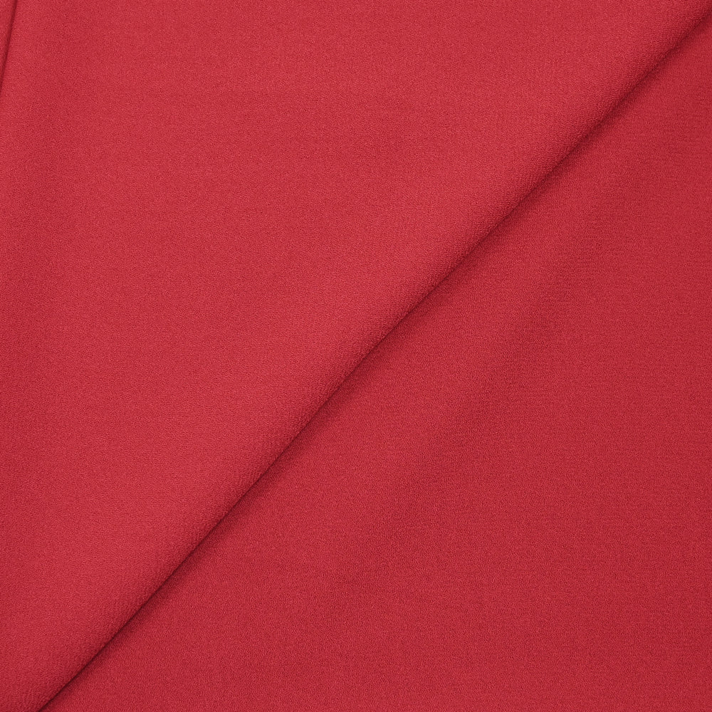 Crêpe de polyester rouge