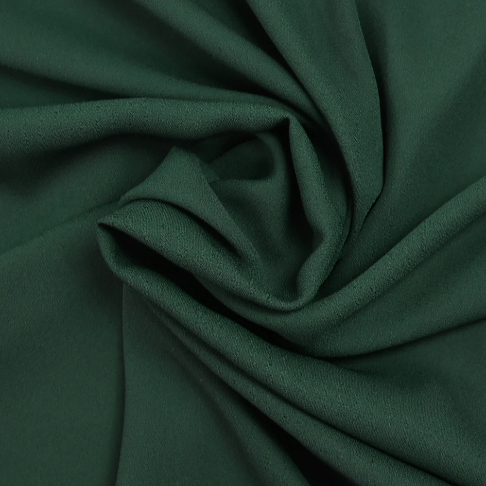 Crêpe georgette polyester vert foncé - Image 2