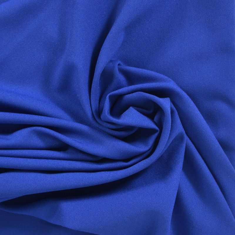 Crêpe polyviscose bleu roi - Image 3