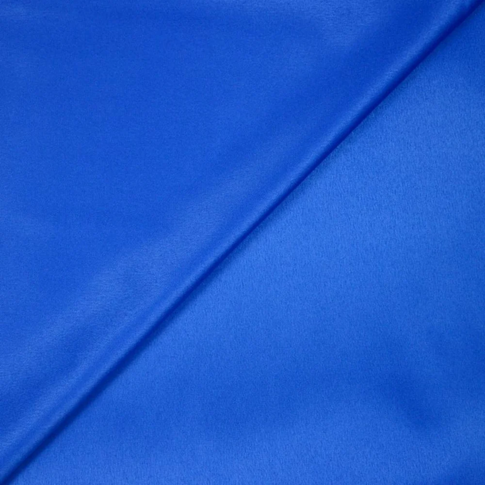 Crêpe satin lourd bleu électrique