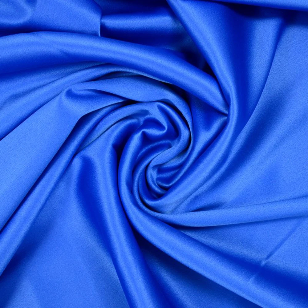 Crêpe satin lourd bleu électrique - Image 2