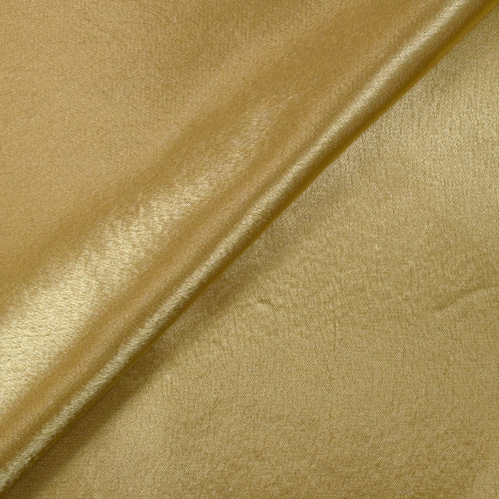 Crêpe satin polyester doré foncé