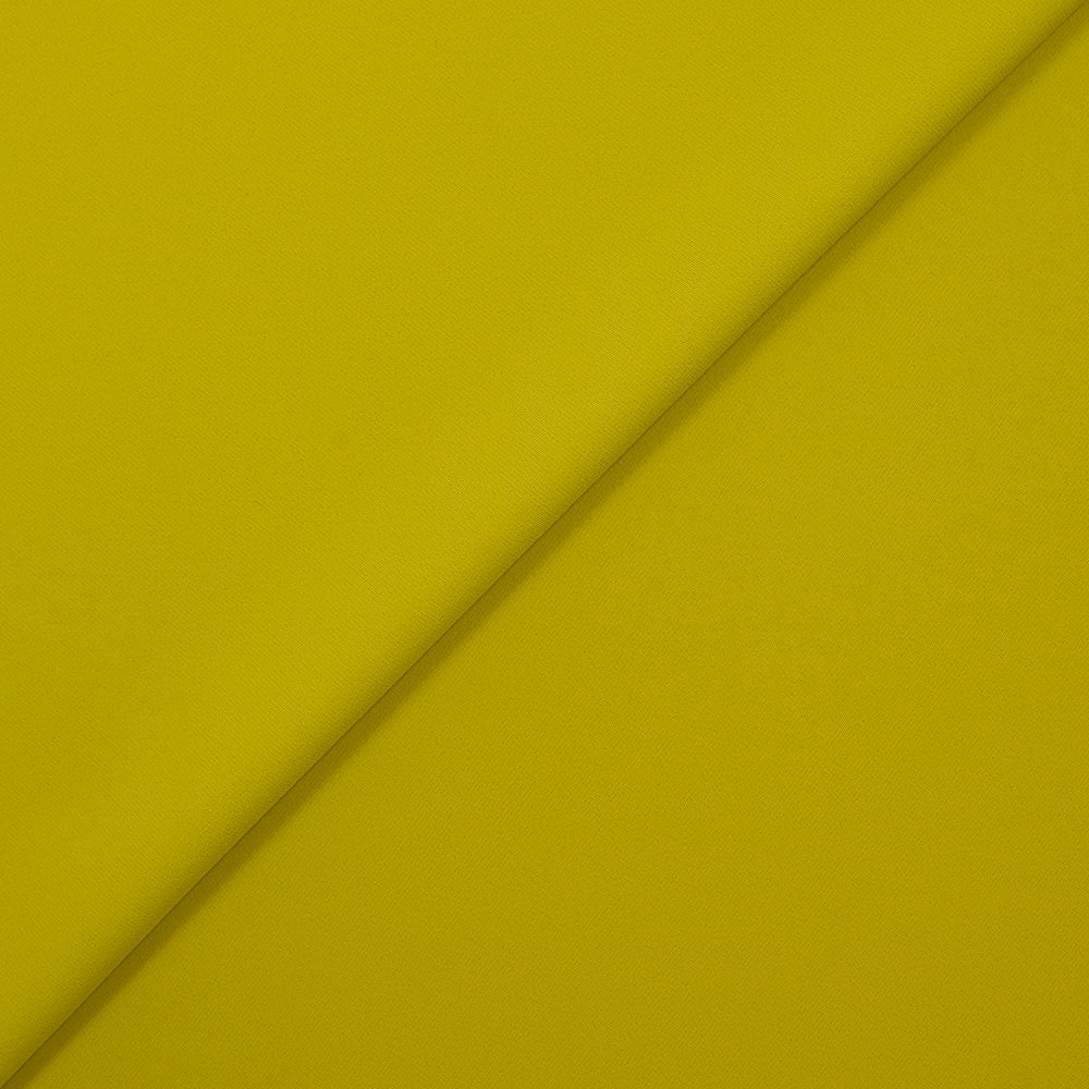 Crêpe sergé de polyester jaune anis