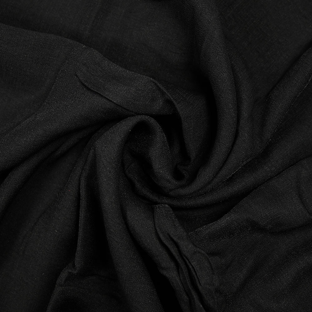Crêpe viscose brillante noir - Image 2