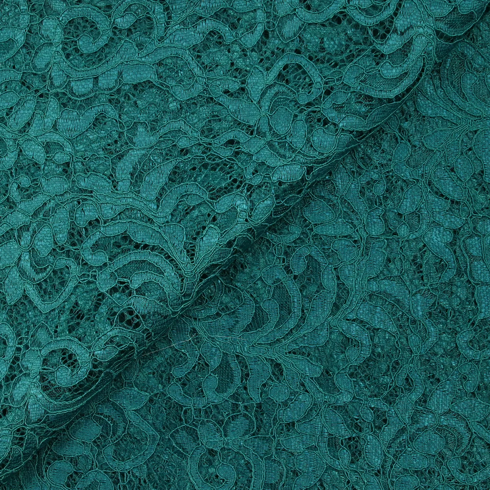 Dentelle festonnée Judith bleu canard - Image 6