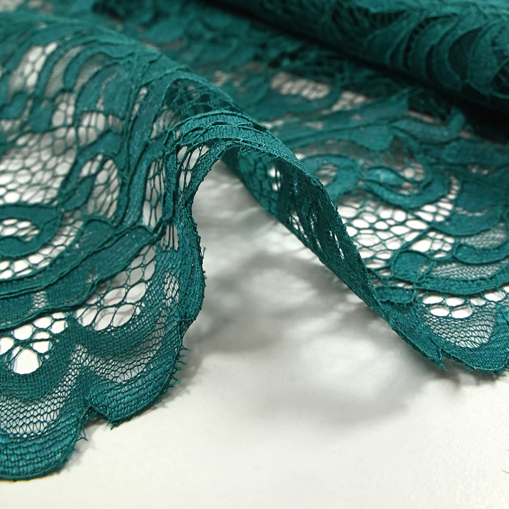 Dentelle festonnée Judith bleu canard - Image 8