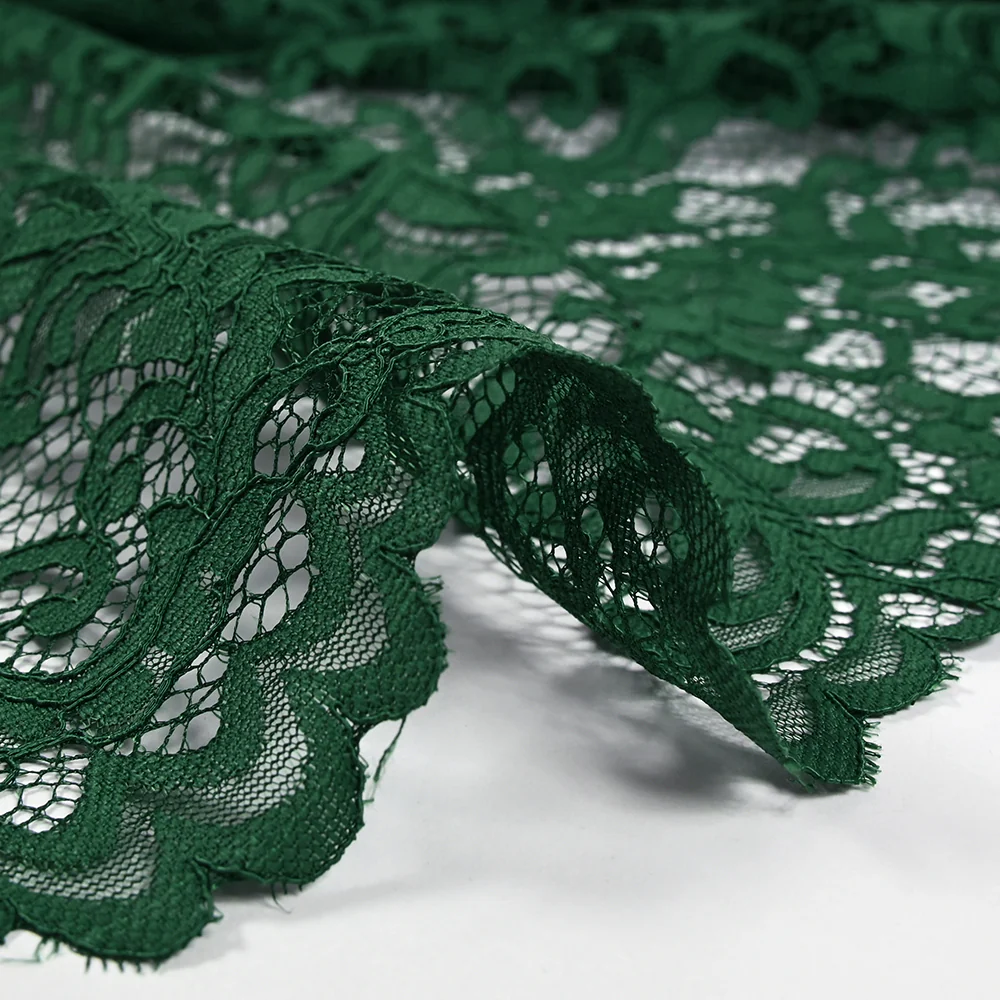 Dentelle festonnée Judith vert sapin - Image 7