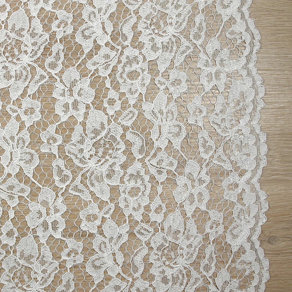 Dentelle festonnée Maud blanc