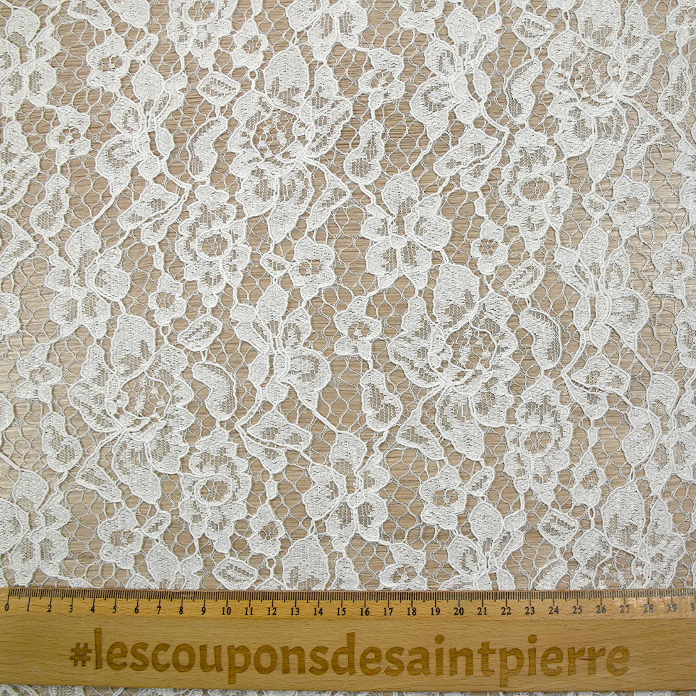 Dentelle festonnée Maud blanc - Image 3