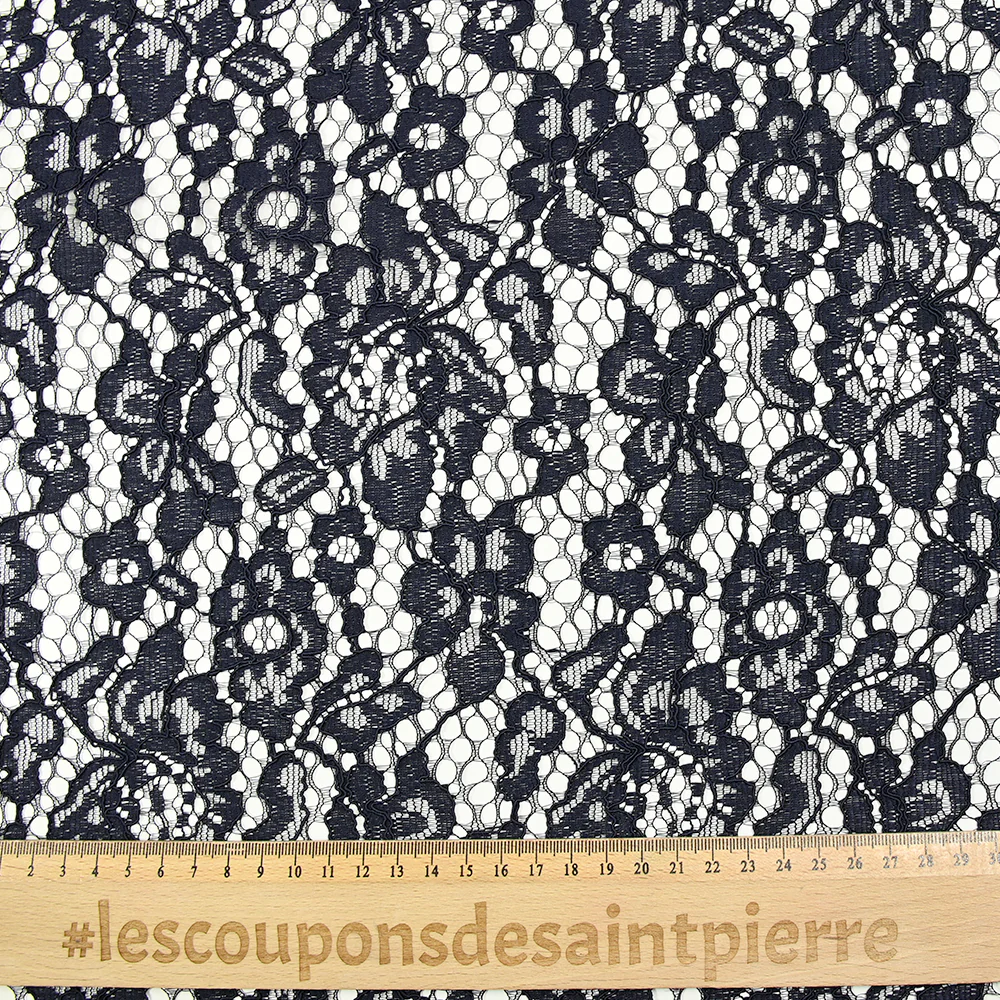 Dentelle festonnée Maud bleu nuit - Image 3