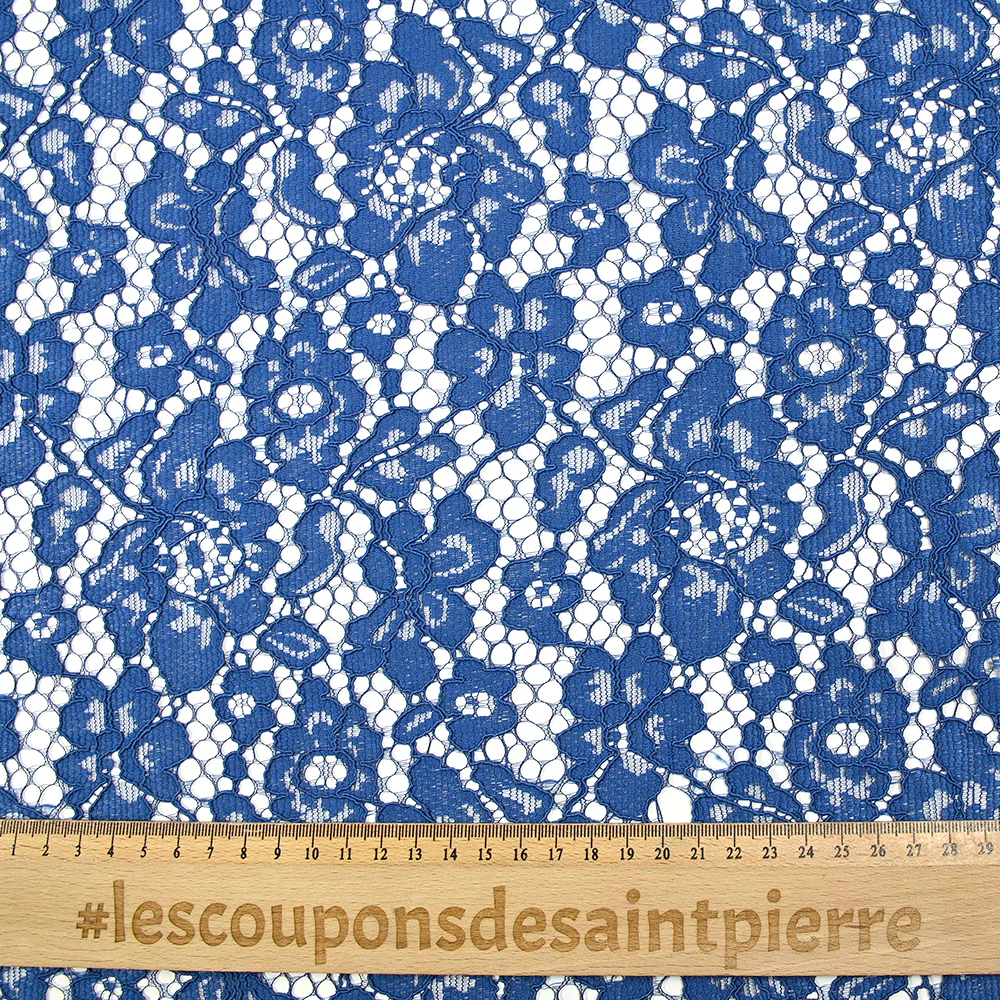 Dentelle festonnée Maud bleu roi - Image 3