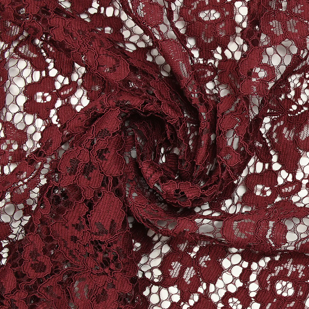 Dentelle festonnée Maud bordeaux - Image 2