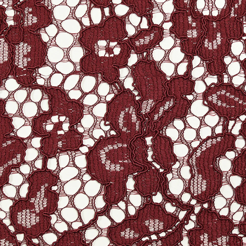 Dentelle festonnée Maud bordeaux - Image 5